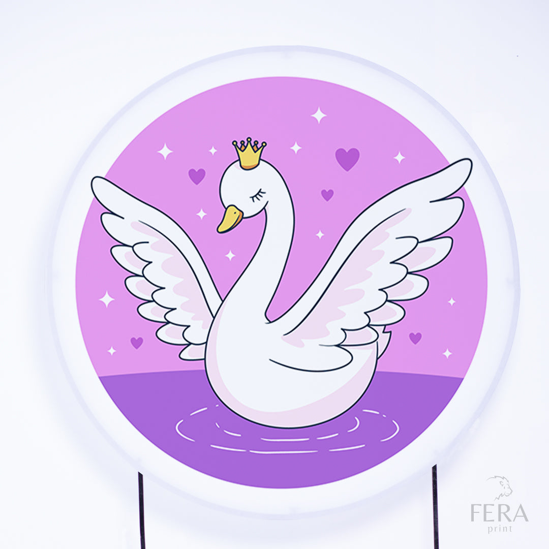 Painel Redondo Cisne Sublimado