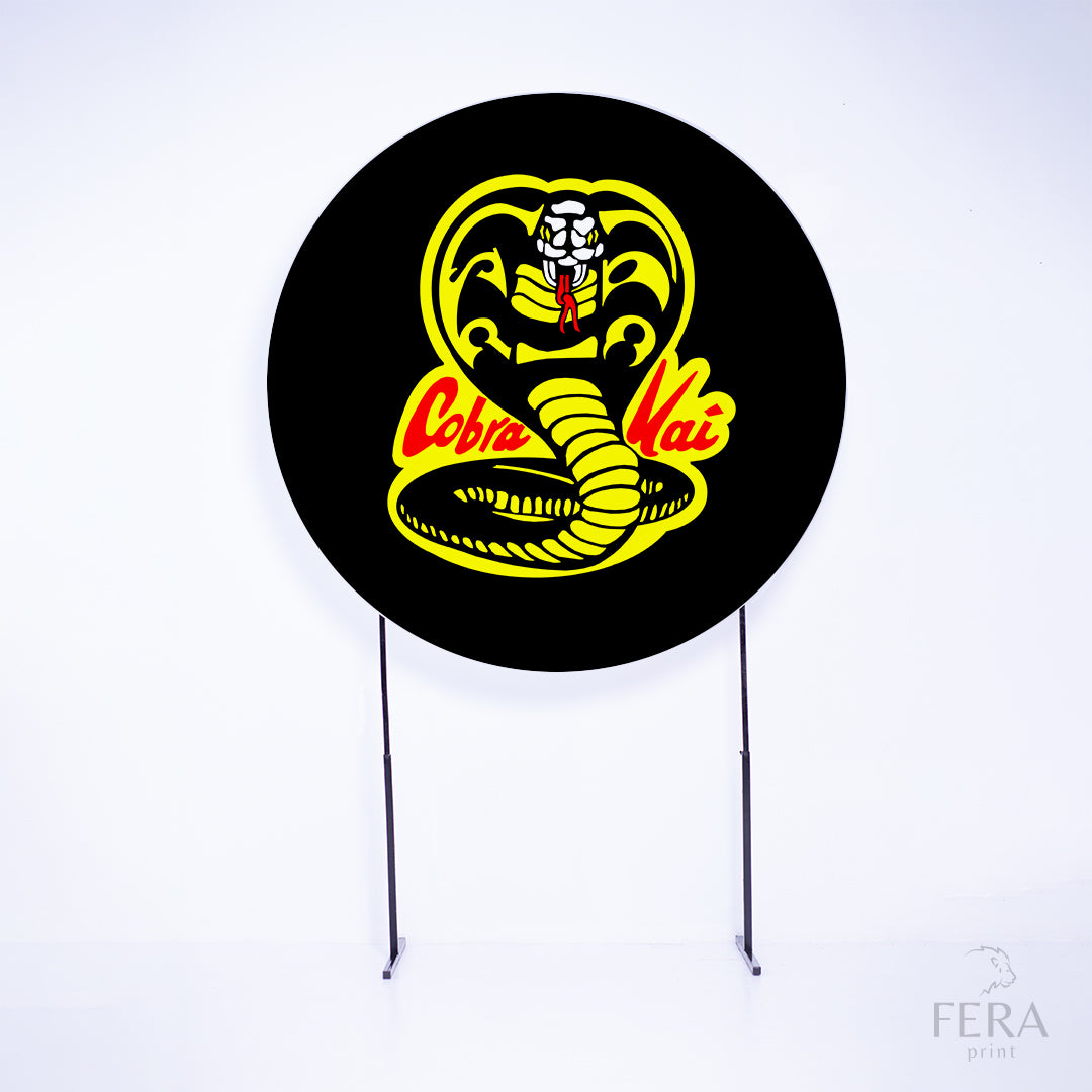 Painel Redondo Serie Karatê Sublimado