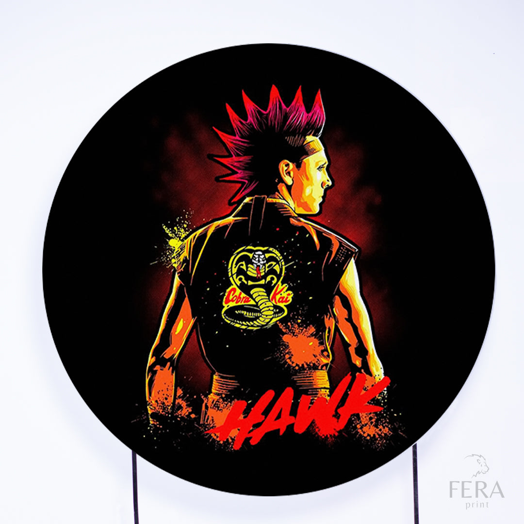 Painel Redondo Serie Karatê Sublimado