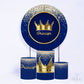 Kit Capa Cilindros + Capa Painel Príncipe Azul e Dourado Sublimado