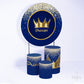 Kit Capa Cilindros + Capa Painel Príncipe Azul e Dourado Sublimado
