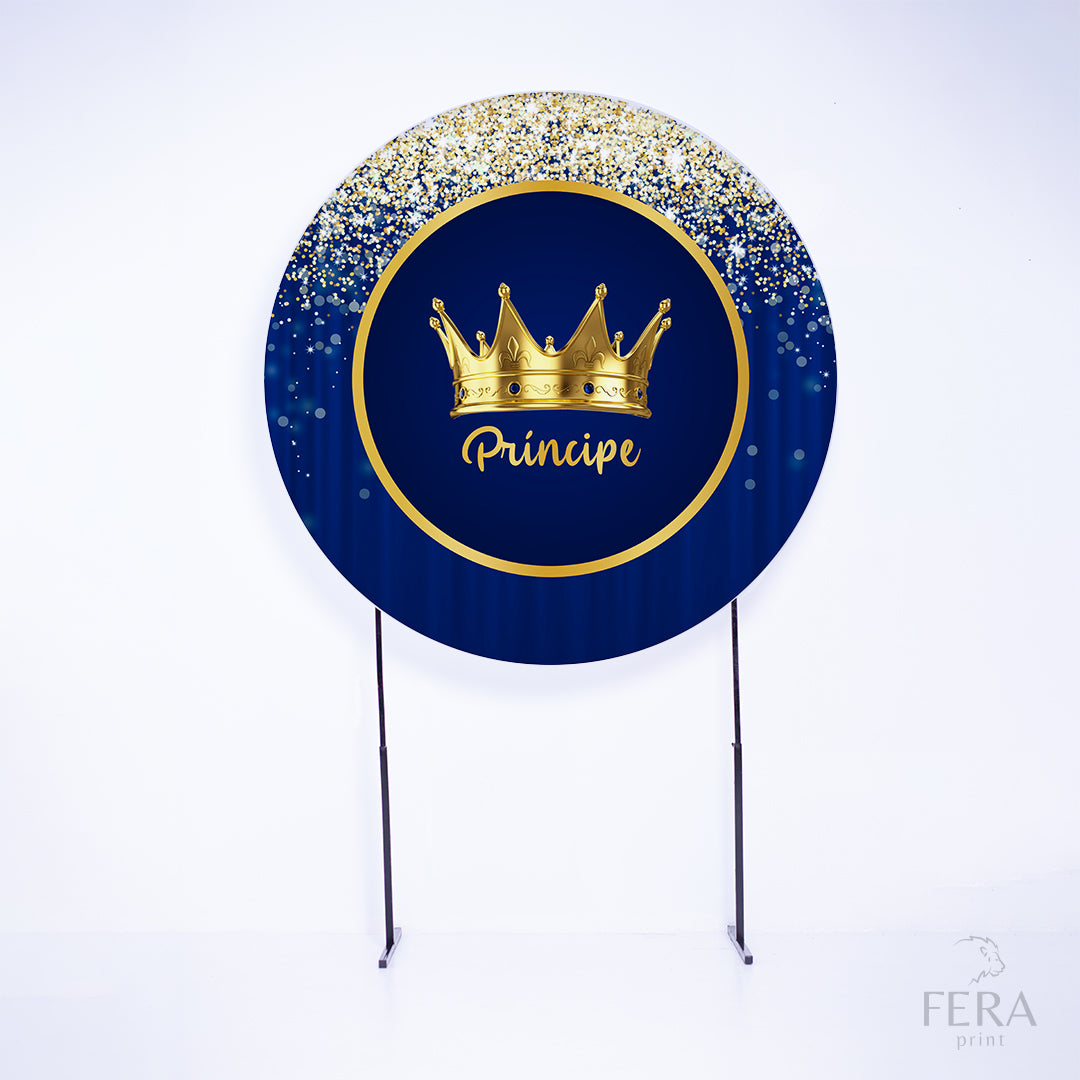 Kit Capa Cilindros + Capa Painel Príncipe Azul e Dourado Sublimado