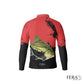 Camiseta de Pesca Manga Longa com Zíper