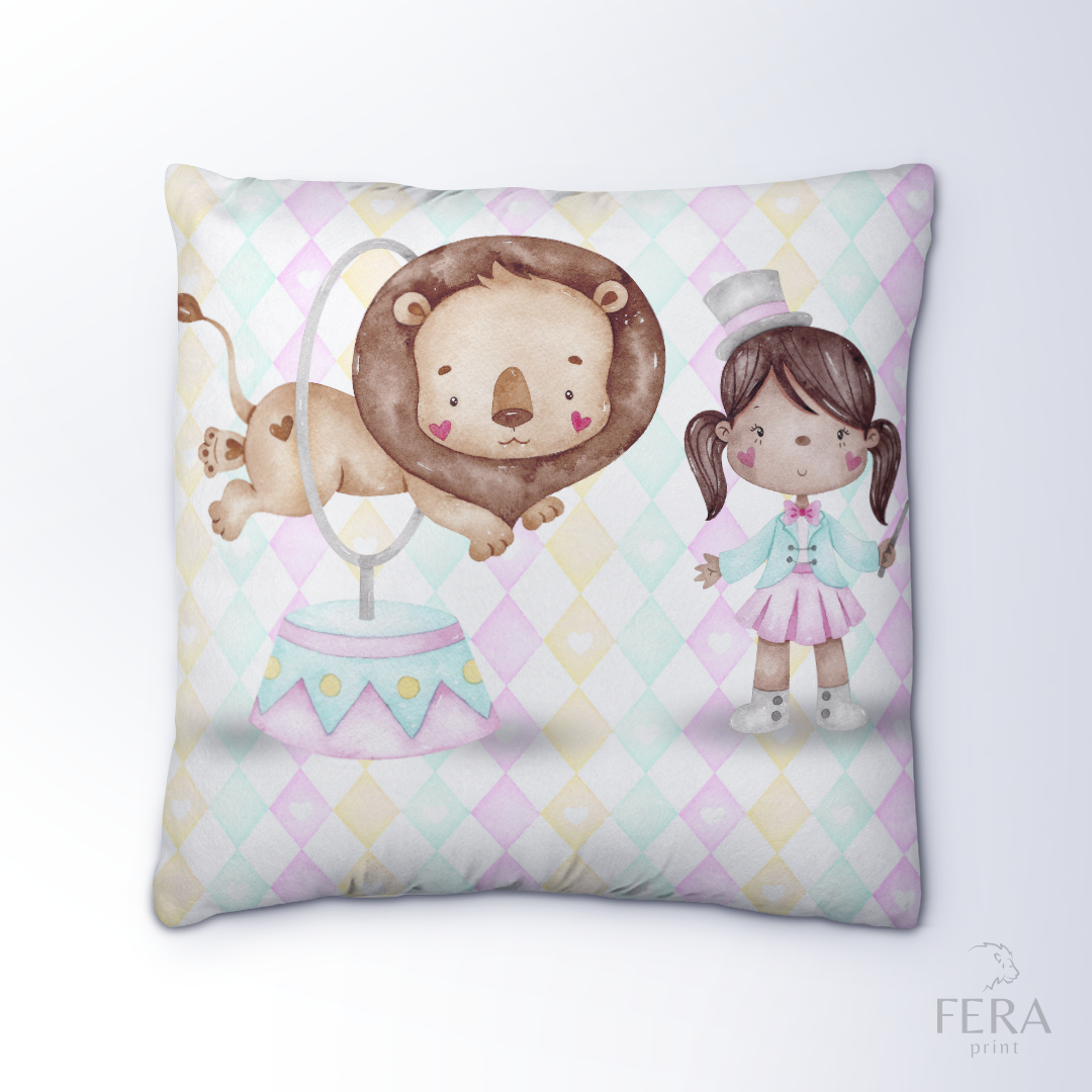 Capa de Almofada Estampada Decorativa 35X35cm - Apenas 1 unidade