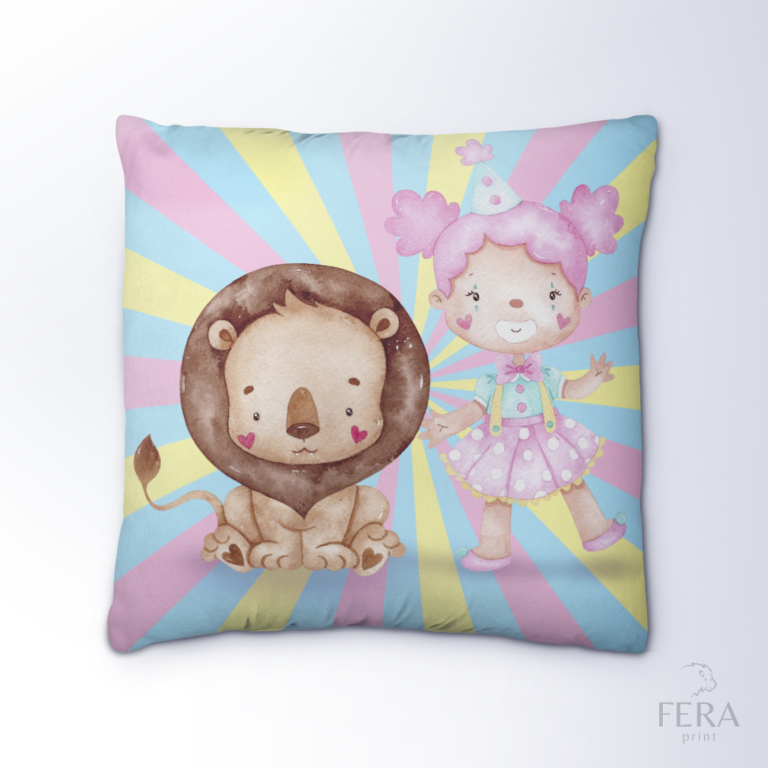 Capa de Almofada Estampada Decorativa 35X35cm - Apenas 1 unidade