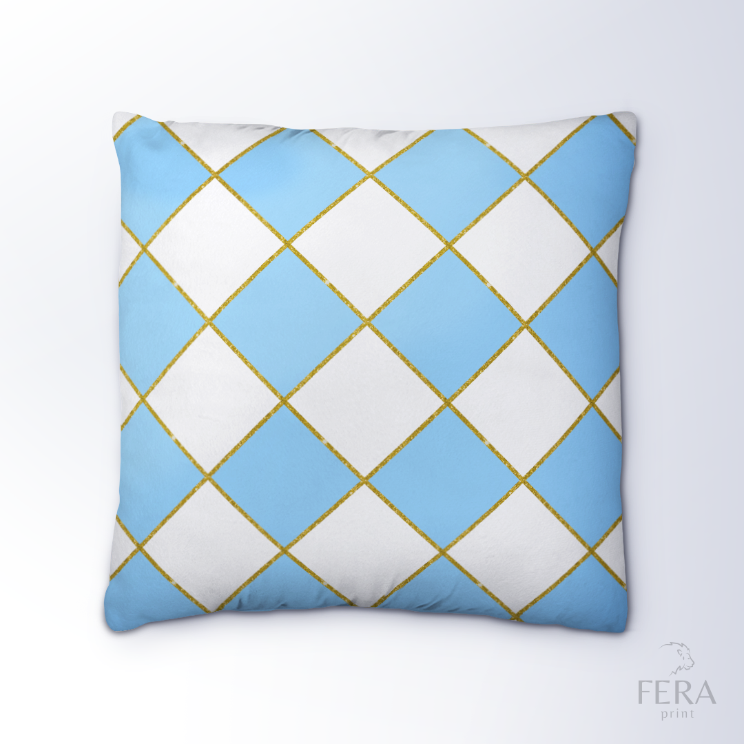 Capa de Almofada Estampada Decorativa 35X35cm - Apenas 1 unidade