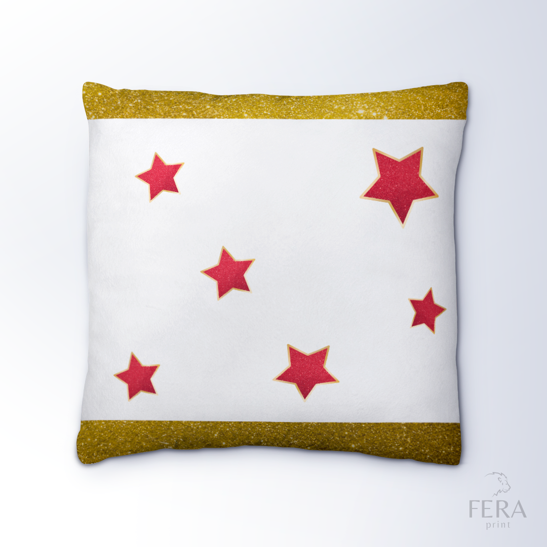 Capa de Almofada Estampada Decorativa 35X35cm - Apenas 1 unidade