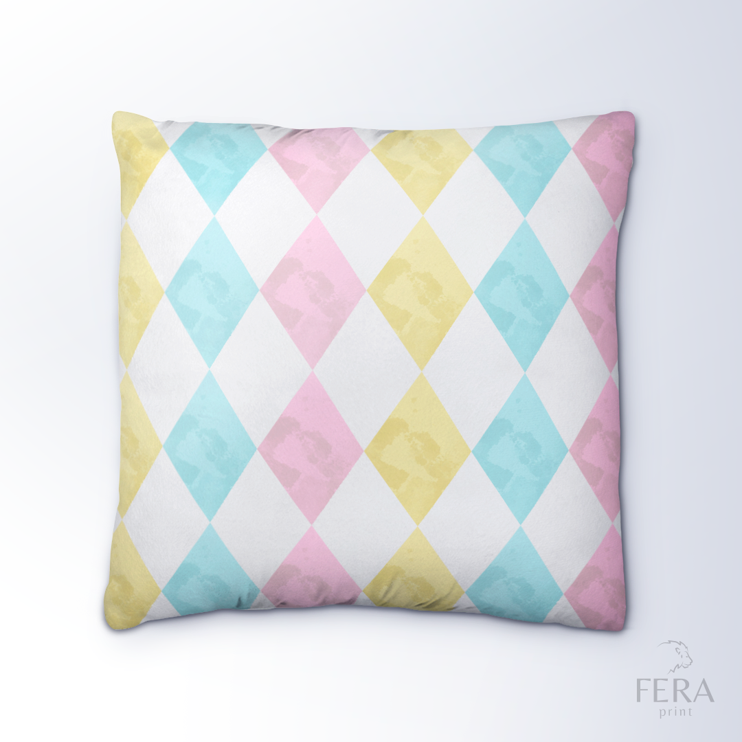 Capa de Almofada Estampada Decorativa 35X35cm - Apenas 1 unidade