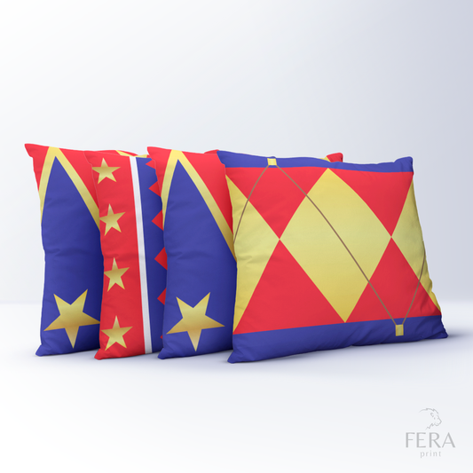 Capa de Almofada Estampada Decorativa 35X35cm - Apenas 1 unidade
