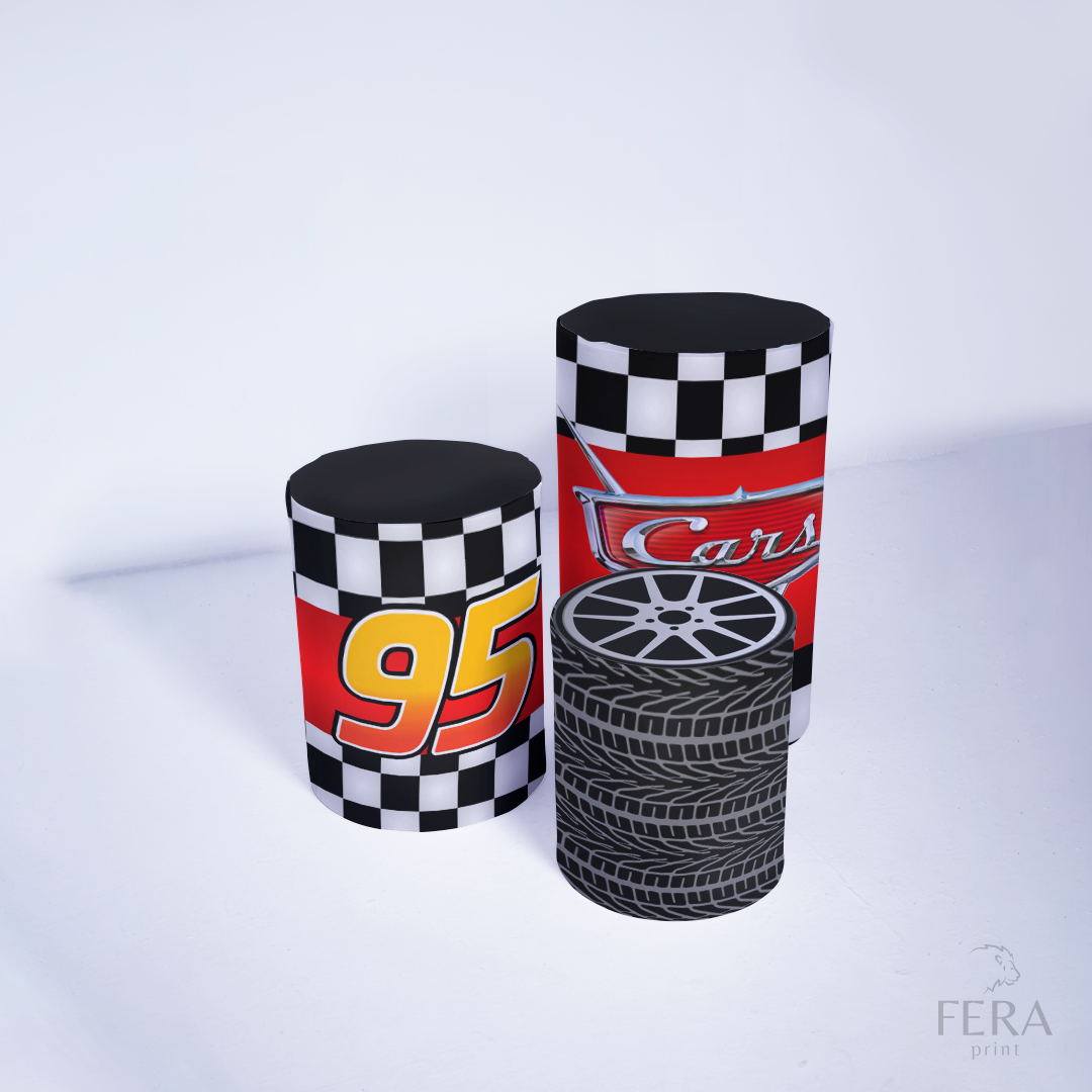 Kit Capa Cilindros + Capa Painel Carros Corrida Sublimado