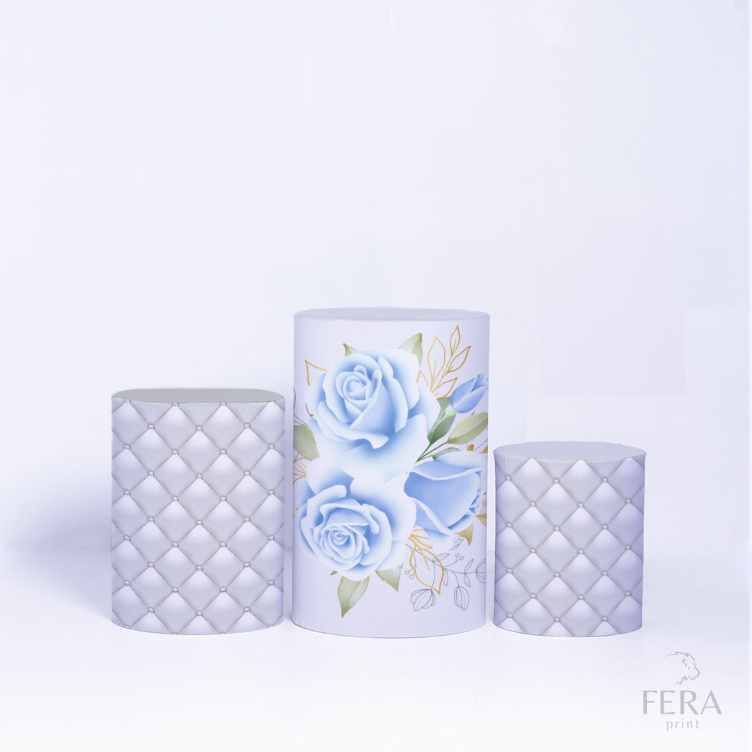 Kit Capa Cilindros + Capa Painel Bodas de Diamante Sublimado