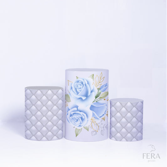 Trio Capa Cilindro Bodas de Diamante c/ Elástico