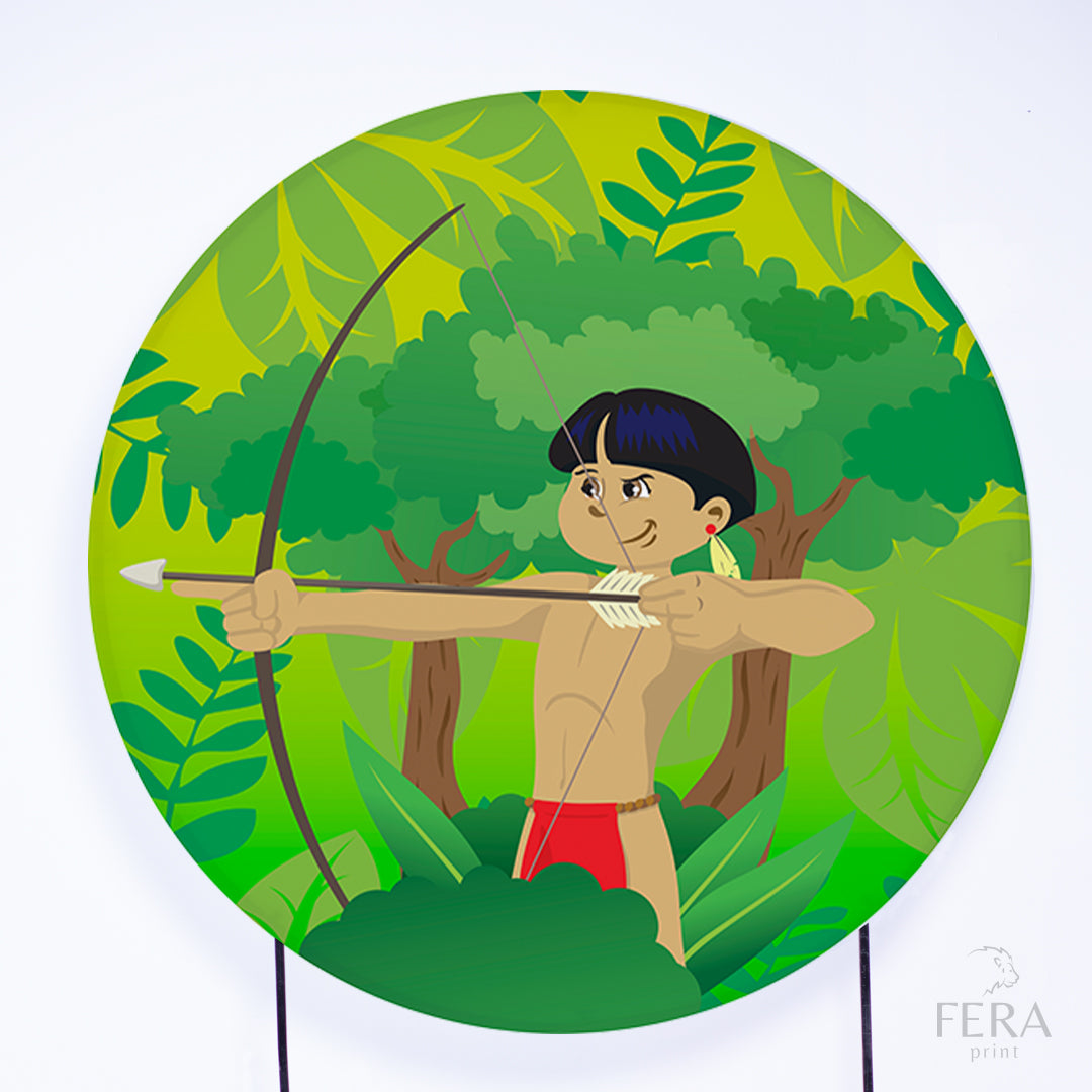 Painel Redondo Dia dos Povos Indígenas Sublimado