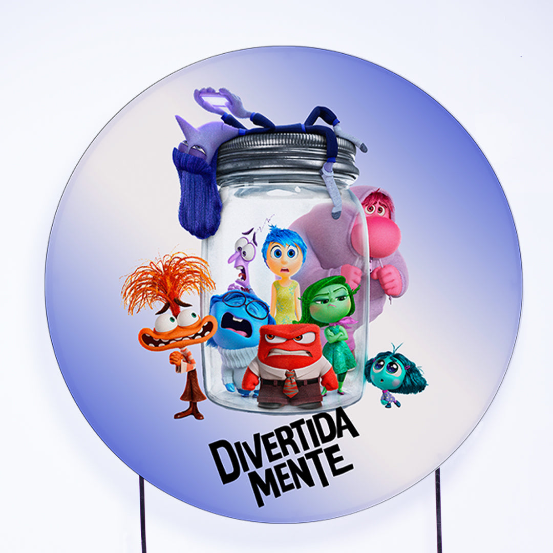 Painel Redondo Filme Emoções Sublimado