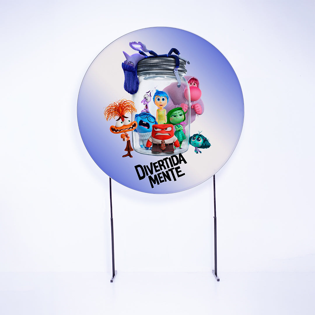 Painel Redondo Filme Emoções Sublimado