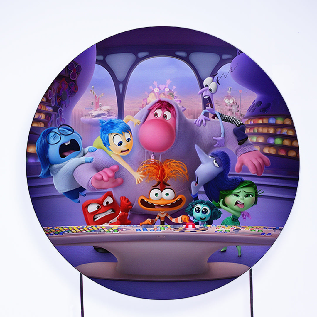 Painel Redondo Filme Emoções Sublimado