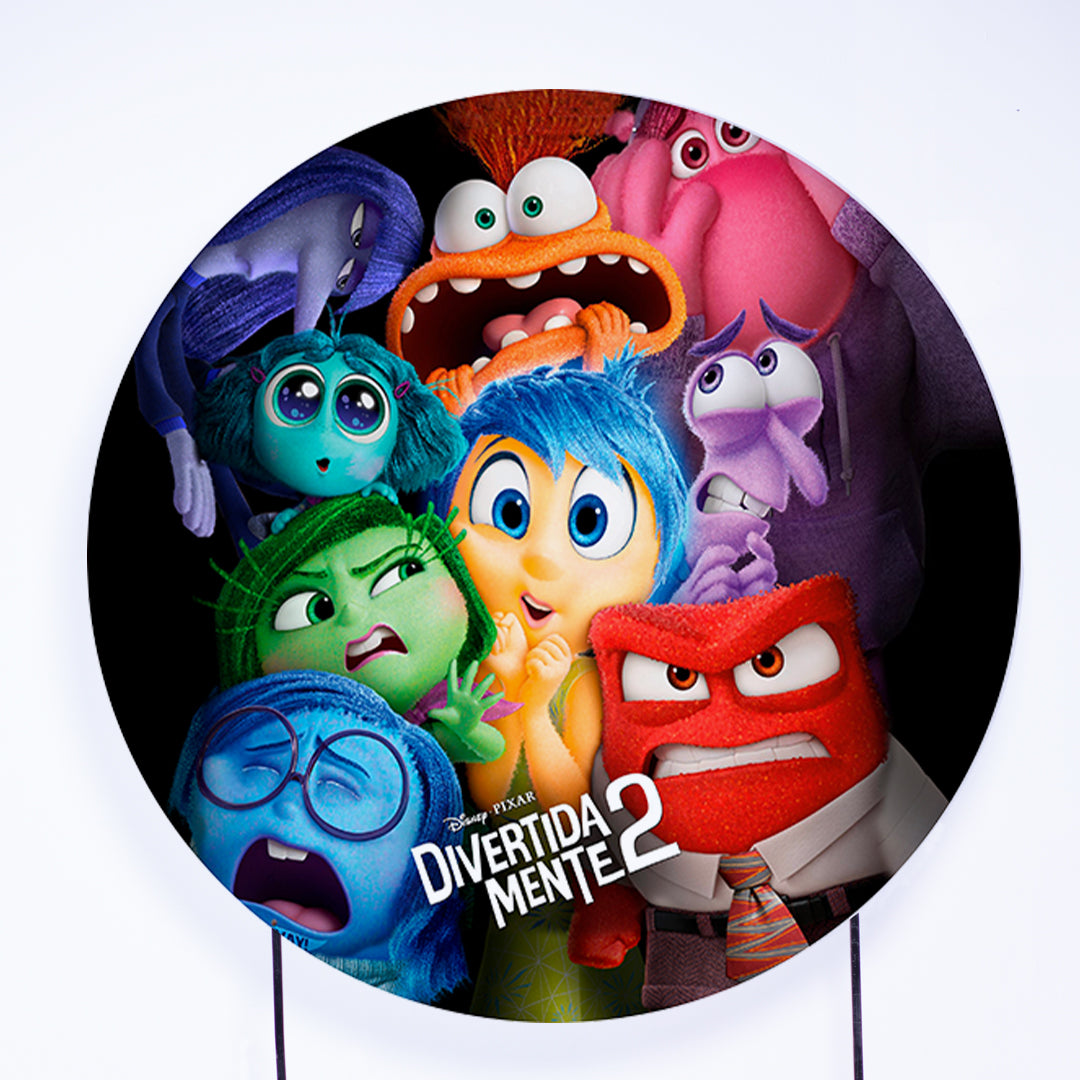 Painel Redondo Filme Emoções Sublimado