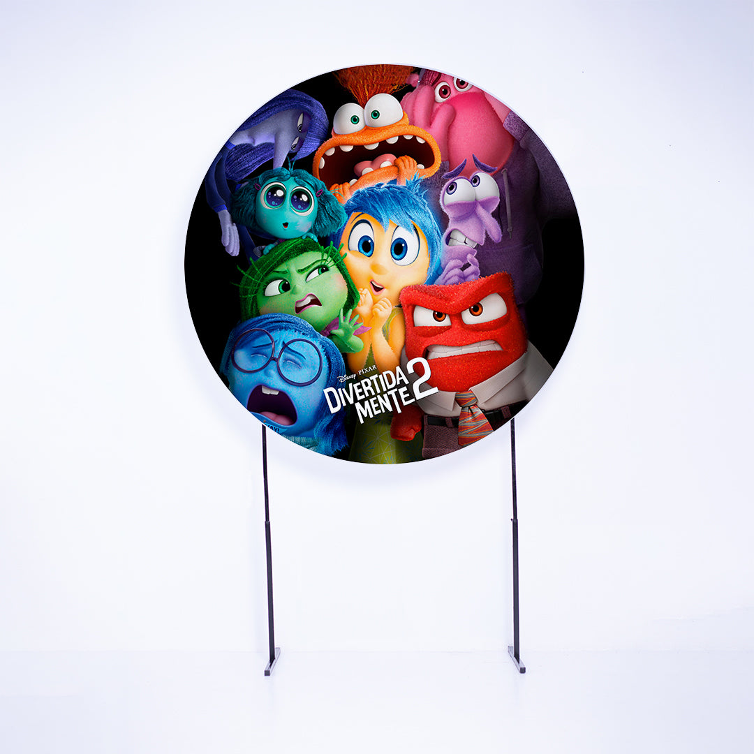 Painel Redondo Filme Emoções Sublimado
