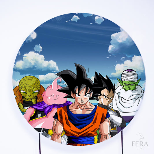 Painel Redondo Dragon Z Sublimado