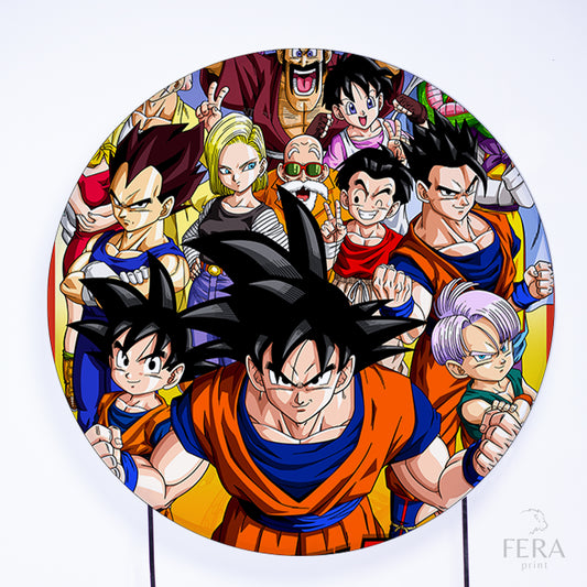 Painel Redondo Dragon Z Sublimado