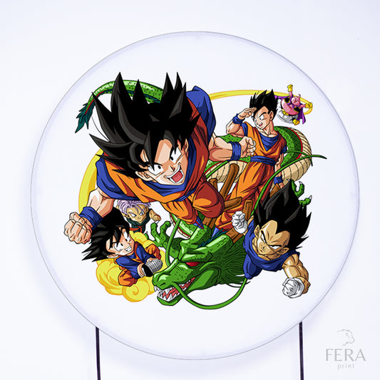 Painel Redondo Dragon Z Sublimado