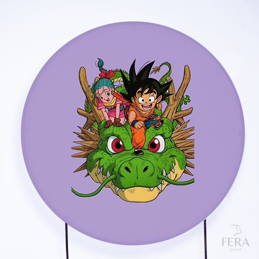 Painel Redondo Dragon Z Sublimado
