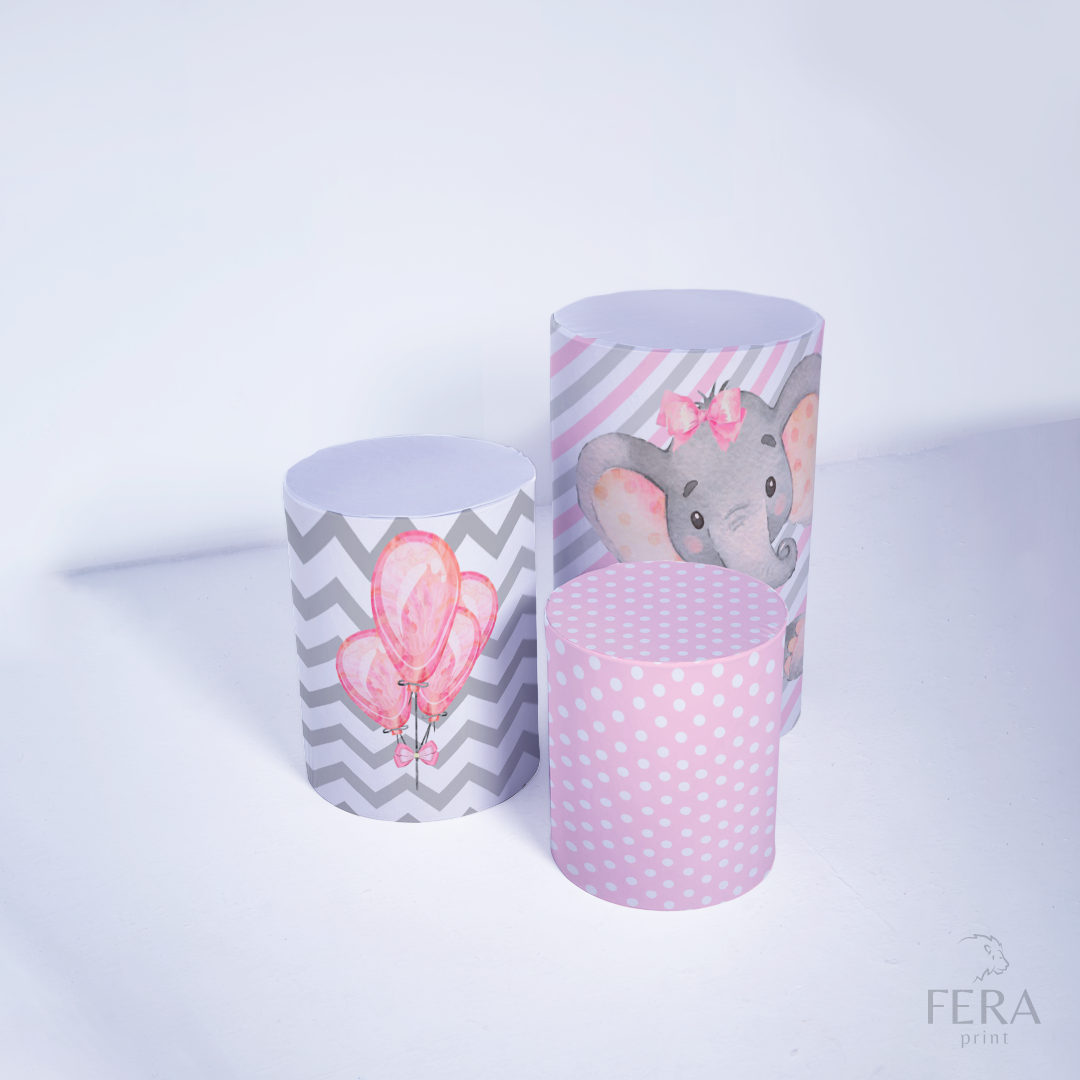 Kit Capa Cilindros + Capa Painel Elefante Sublimado