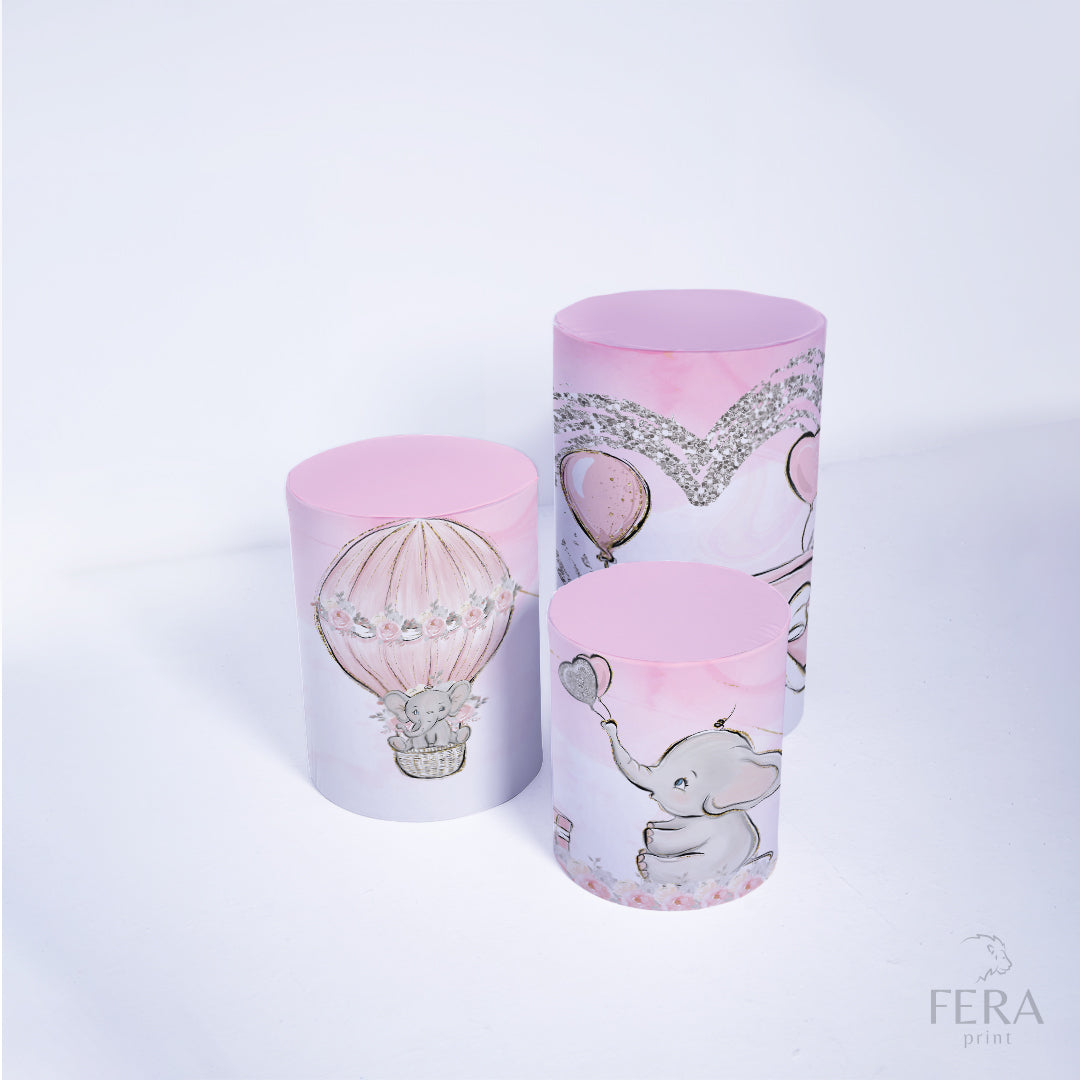 Trio Capa Cilindro Elefante c/ Elástico