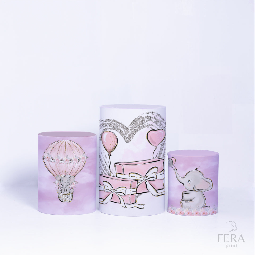 Trio Capa Cilindro Elefante c/ Elástico