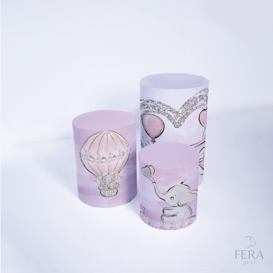 Trio Capa Cilindro Elefante c/ Elástico