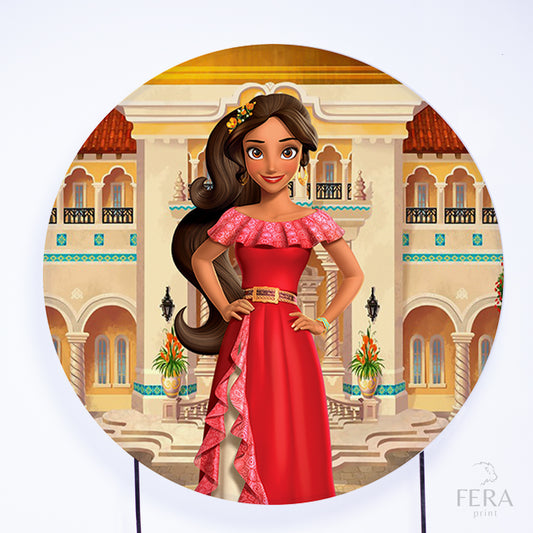 Painel Redondo Princesa Latina Sublimado