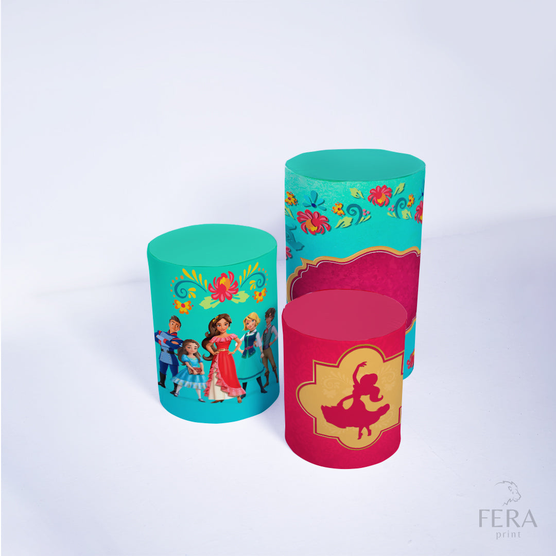 Trio Capa Cilindro Princesa Latina c/ Elástico