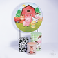 Kit Painéis + Trio Capa Cilindro Casado Fazendinha Sublimado