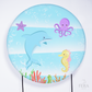 Kit Capa Cilindros + Capa Painel Fundo do Mar Golfinho Sublimado
