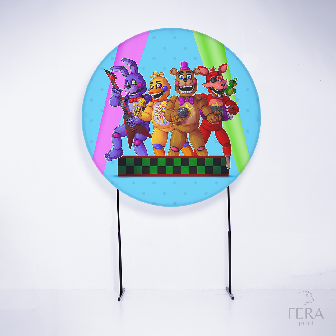 Painel Redondo Game Terror Sublimado