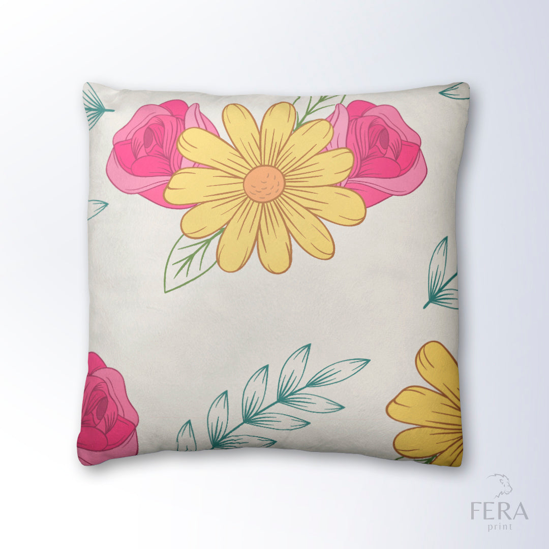 Capa de Almofada Estampada Decorativa 35X35cm - Apenas 1 unidade