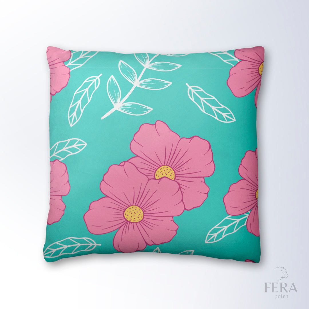 Capa de Almofada Estampada Decorativa 35X35cm - Apenas 1 unidade