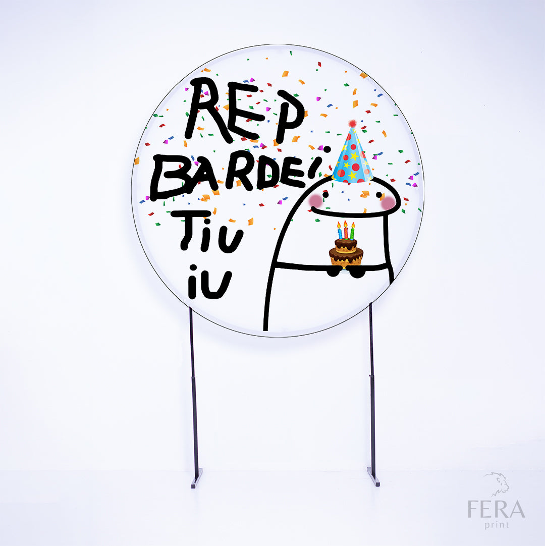 Painel Redondo Bento  Sublimado