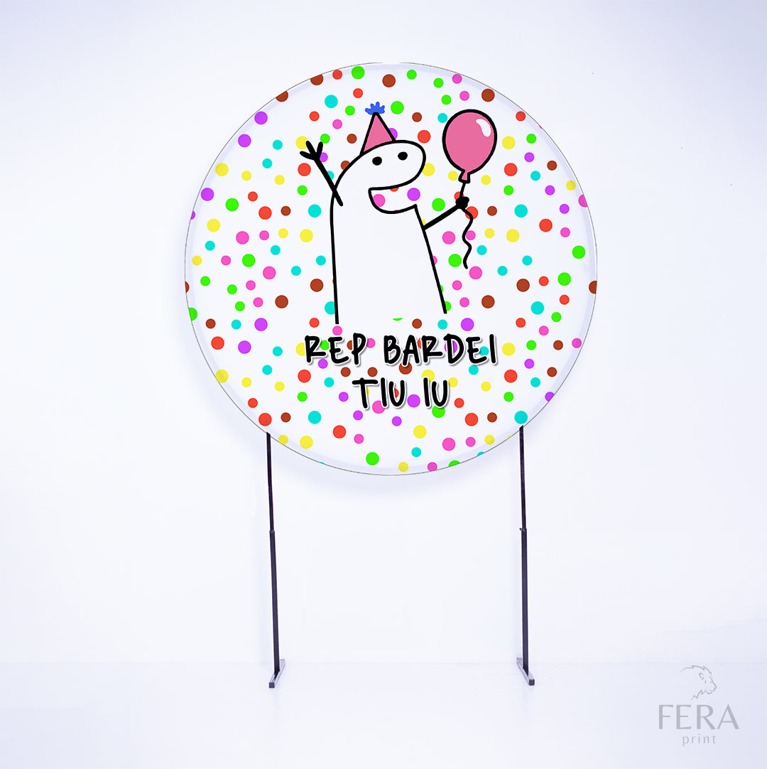 Painel Redondo Bento Sublimado