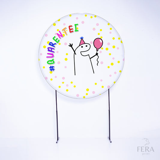 Painel Redondo Bento Sublimado