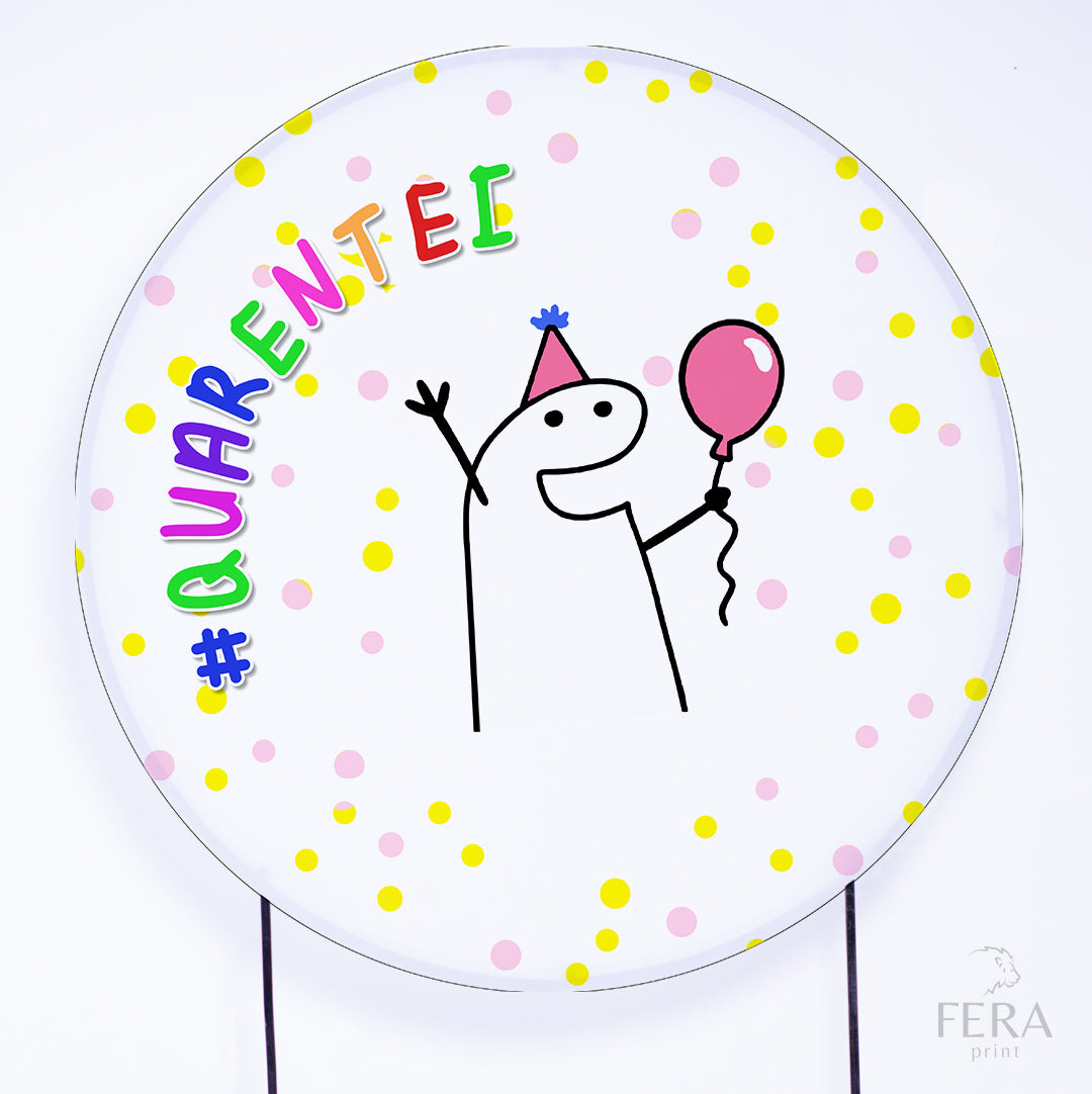 Painel Redondo Bento Sublimado