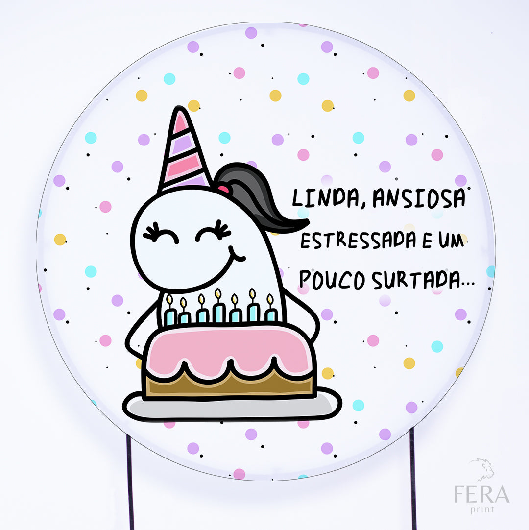 Painel Redondo Bento Sublimado