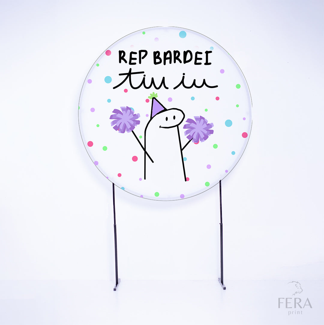 Painel Redondo Bento Sublimado