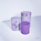 Kit Capa Cilindros + Capa Painel Floral Roxo Sublimado