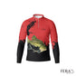 Camiseta de Pesca Manga Longa com Zíper