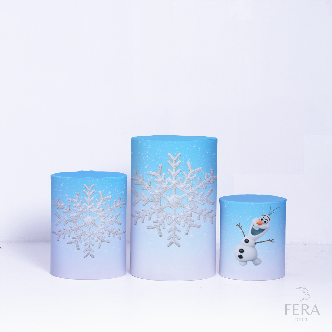 Kit Capa Cilindros + Capa Painel Irmãs de Gelo Sublimado