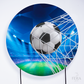 Painel Redondo Futebol Bola Azul Sublimado