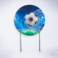 Painel Redondo Futebol Bola Azul Sublimado