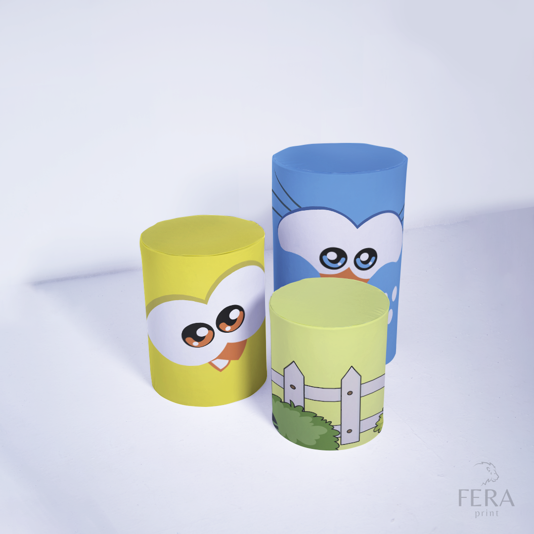 Kit Capa Cilindros + Capa Painel Galinha Kid Sublimado