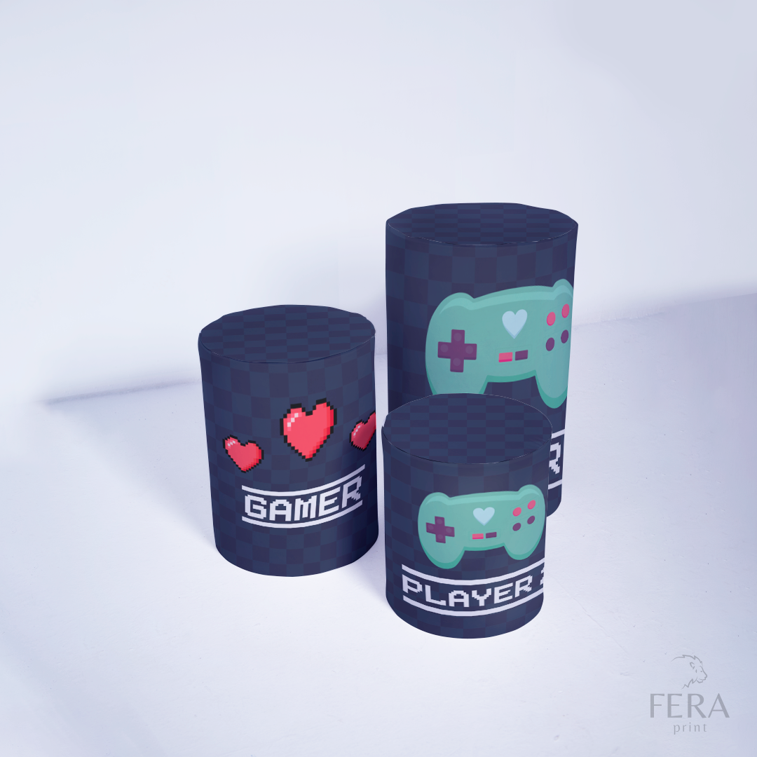 Kit Capa Cilindros + Capa Painel Gamer Sublimado
